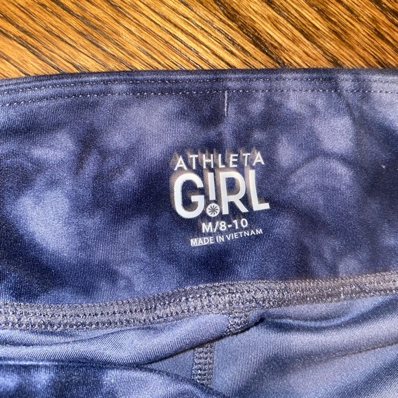 Athleta girl blue marble Capri leggings - Picture 3 of 3